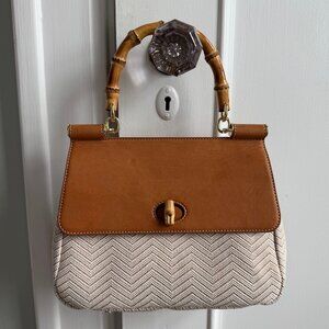 J. McLaughlin Bamboo Handle Amelia Handbag